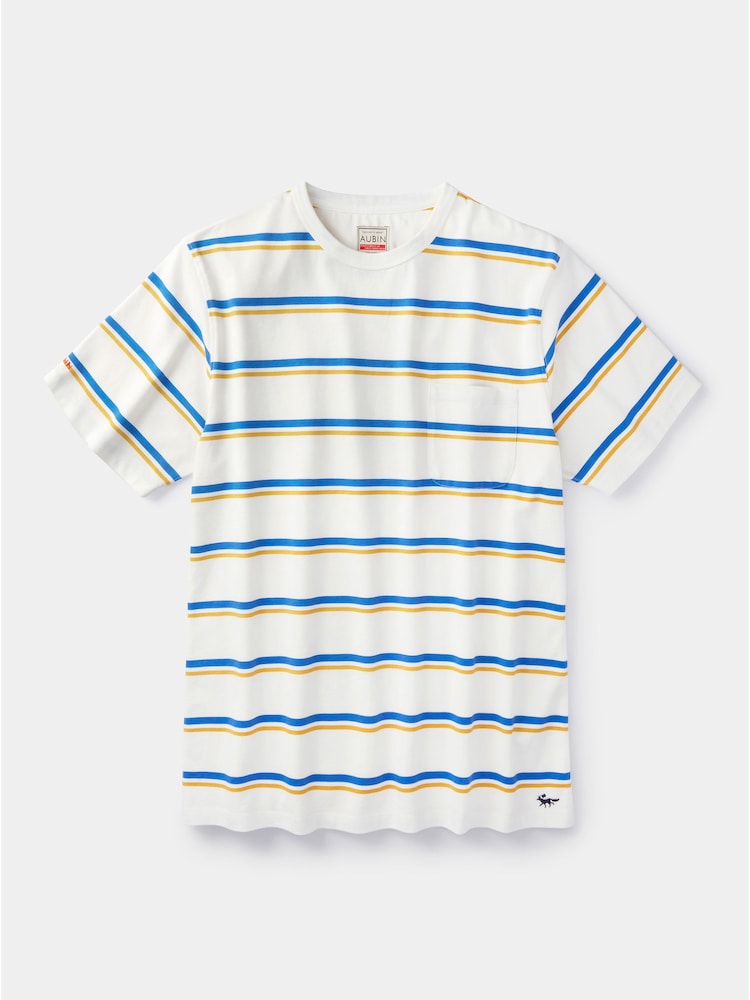 Blau - Aubin Blue Santon Relaxed T-Shirt - Bild 7 von 7