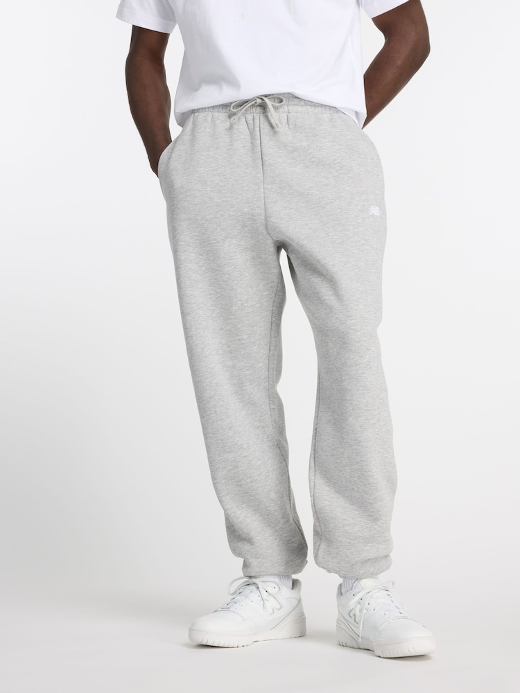New Balance Dark Grey Mens Essentials Fleece Joggers - Image 1 of 7