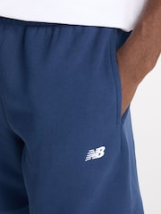 New Balance Navy Mens Essentials Fleece Joggers - Image 6 of 8