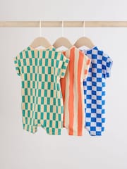 Svetle kariraste - Baby haljica za igranje 3 Pack - Slika 2 iz 11