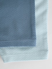 Svetlo-mornarsko modra - Teksturiran pajac dojenček 2 Pack - Slika 11 iz 11
