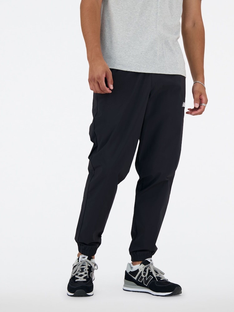 New Balance Black Mens Athletics Stretch Woven Joggers - Image 5 of 7