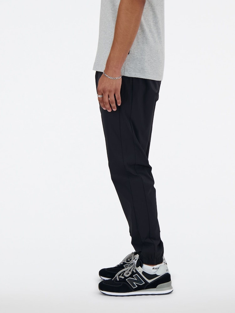 New Balance Black Mens Athletics Stretch Woven Joggers - Image 6 of 7