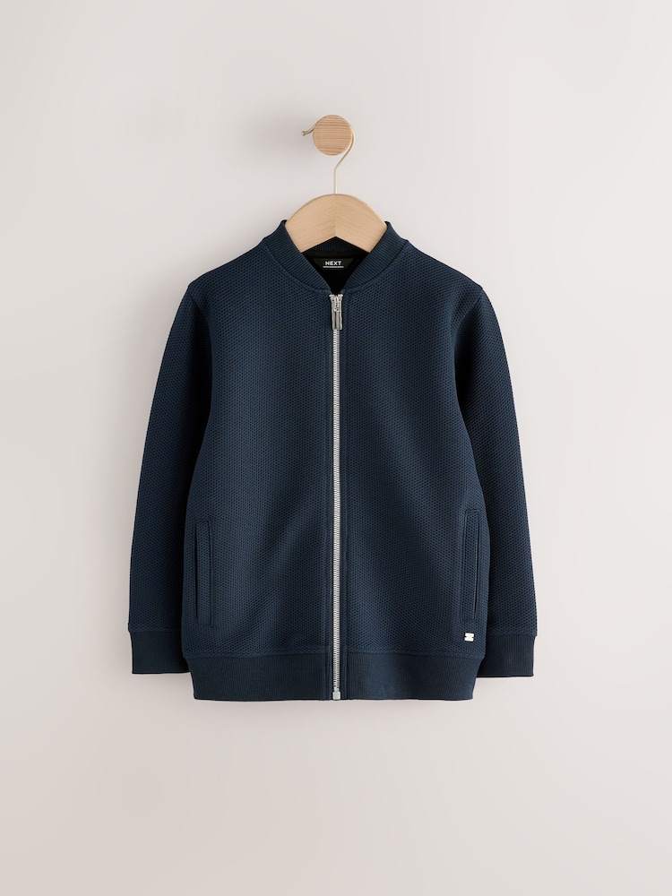 Navy Smart Bomber Jacket (3-16yrs) - Image 1 of 5