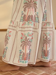 Ecru Palm 100% Cotton Slip - Image 7 of 9