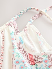 Ecru Palm 100% Cotton Slip - Image 9 of 9