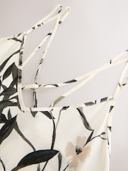Black/White Linen Blend Slip - Image 9 of 9