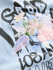 Blue Graphic Print Bomber Jacket (3-16yrs) - Image 10 of 10