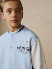Blue Graphic Print Bomber Jacket (3-16yrs) - Image 5 of 10