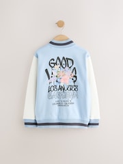 Blue Graphic Print Bomber Jacket (3-16yrs) - Image 8 of 10