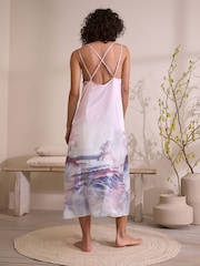 Pink Scene Satin Slip - Image 5 of 10