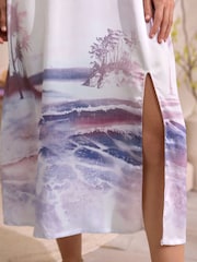 Pink Scene Satin Slip - Image 7 of 10