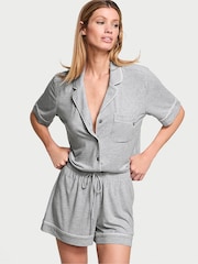 Victoria's Secret Grey Heather Modal Short Pyjama Set - Image 1 of 3