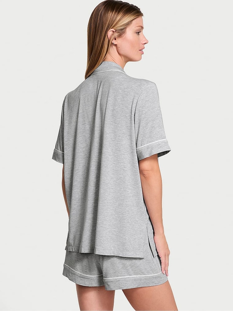 Victoria's Secret Grey Heather Modal Short Pyjama Set - Image 2 of 3