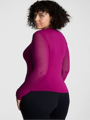 Victoria's Secret PINK Thriller Purple Marl Long Sleeve T-Shirt - Image 1 of 3