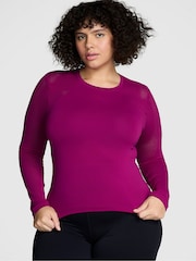 Victoria's Secret PINK Thriller Purple Marl Long Sleeve T-Shirt - Image 2 of 3