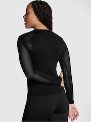 Victoria's Secret PINK Black Marl Long Sleeve T-Shirt - Image 2 of 3