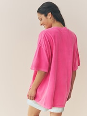 Pink Bridesmaid 100% Cotton Oversized Nightie - Image 3 of 7