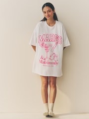 White Bridal 100% Cotton Oversized Nightie - Image 5 of 5
