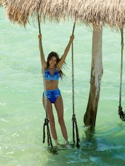 Синий - Friends Like These Tie Back Triangle Bikini - Изображение 3 из 4
