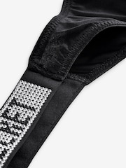 Victoria's Secret Black Brazilian Shine Strap Knickers - Image 3 of 3