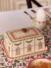 Cath Kidston White Christmas Dolls House Toast Rack and Butter Dish Set - Image 2 of 6