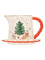 Cath Kidston White Star Gravy Jug and Saucer Set - Image 4 of 5