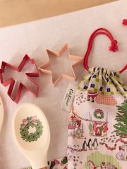 Cath Kidston Green Christmas Baking Utensil and Cookie Cutter Set - Image 3 of 6