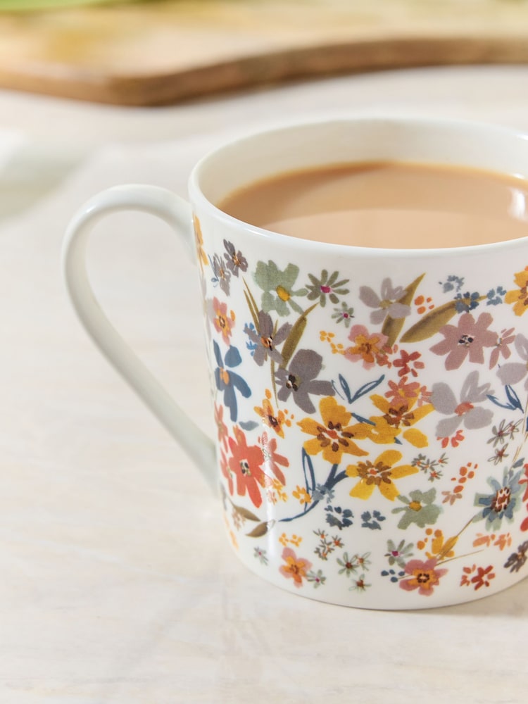 Aubrie Floral Print Mug - صورة 2 من 3