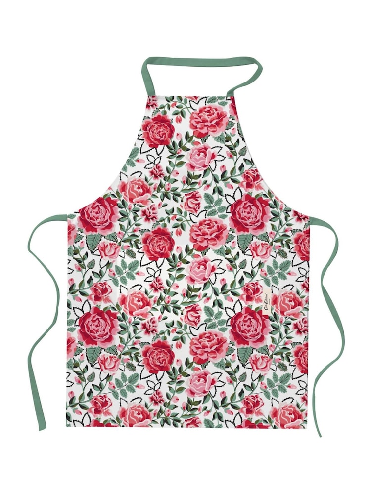 Cath Kidston Red Dolly Rose Kitchen 100% Cotton Textiles Set - Image 1 of 3