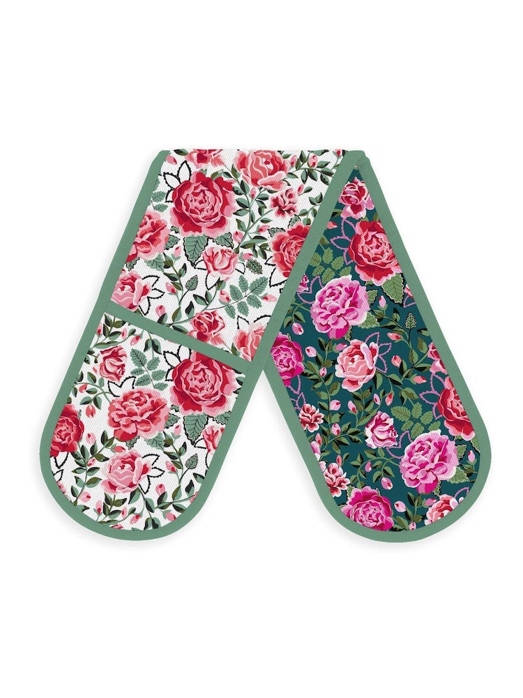 Cath Kidston Red Dolly Rose Kitchen 100% Cotton Textiles Set - Image 2 of 3