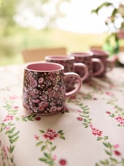 Cath Kidston Set of 4 Pink Archive Ditsy Billie Mugs - Image 1 of 4