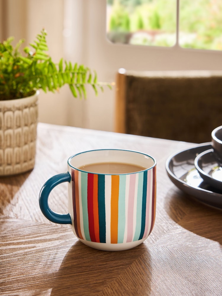 Multi Stripe Mug - Image 1 of 3 Multi Stripe Mug - Image 1 of 3