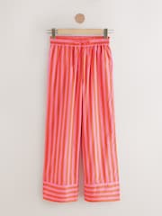 Fluro Pink Stripe Cotton Blend Short Sleeve Pyjamas - Image 8 of 10