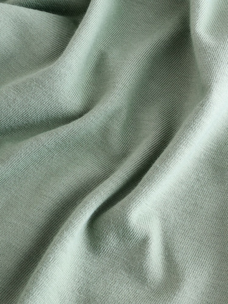 Sage Green Floral 100% Cotton Cap Sleeve Pyjamas - Image 10 of 10