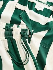 Green Stripe Button Through Pyjamas - Image 7 of 7