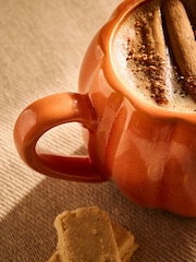 Orange Pumpkin Shaped Mug - Image 2 of 3