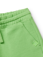 Verde claro - Benetton Boys Logo Drawstring Bermuda 100% Cotton Shorts - Imagen 3 de 3