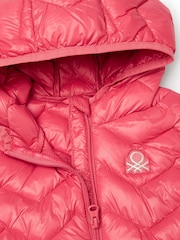 Benetton Girls Pink Padded Gilet - Image 3 of 3