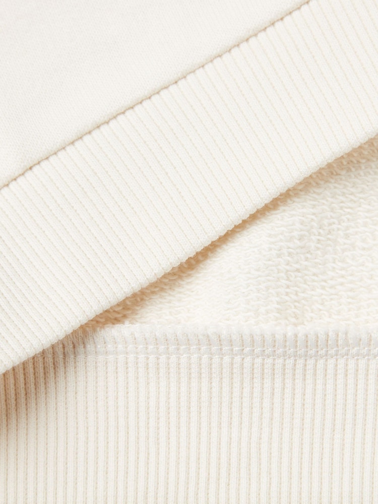 Ben Girls Cream Graphic Embroidered 100% Cotton Sweatshirt - Image 3 of 3