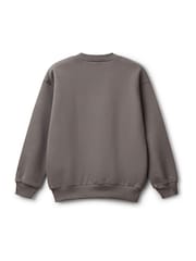 Benetton Grey Printed Graphic Print 100% Cotton Sweatshirt - صورة 2 من 3