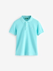 Benetton Boys Pique 100% Cotton Polo Shirt - Image 1 of 1