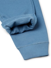 Benetton Boys Blue Drawstring 100% Cotton Joggers - Image 3 of 3