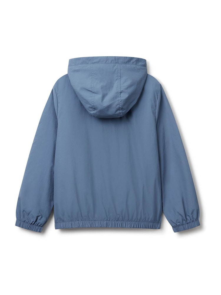 Benetton Boys Blue Long Sleeve Zip Up Jacket - Image 2 of 3
