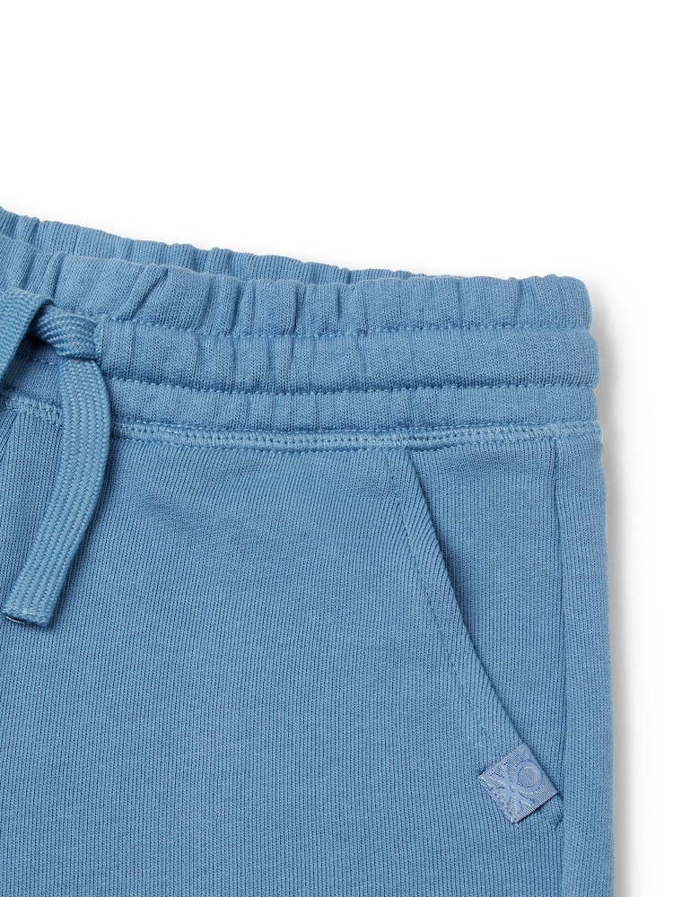 Benetton Boys Logo Drawstring Bermuda 100% Cotton Shorts - Image 3 of 3