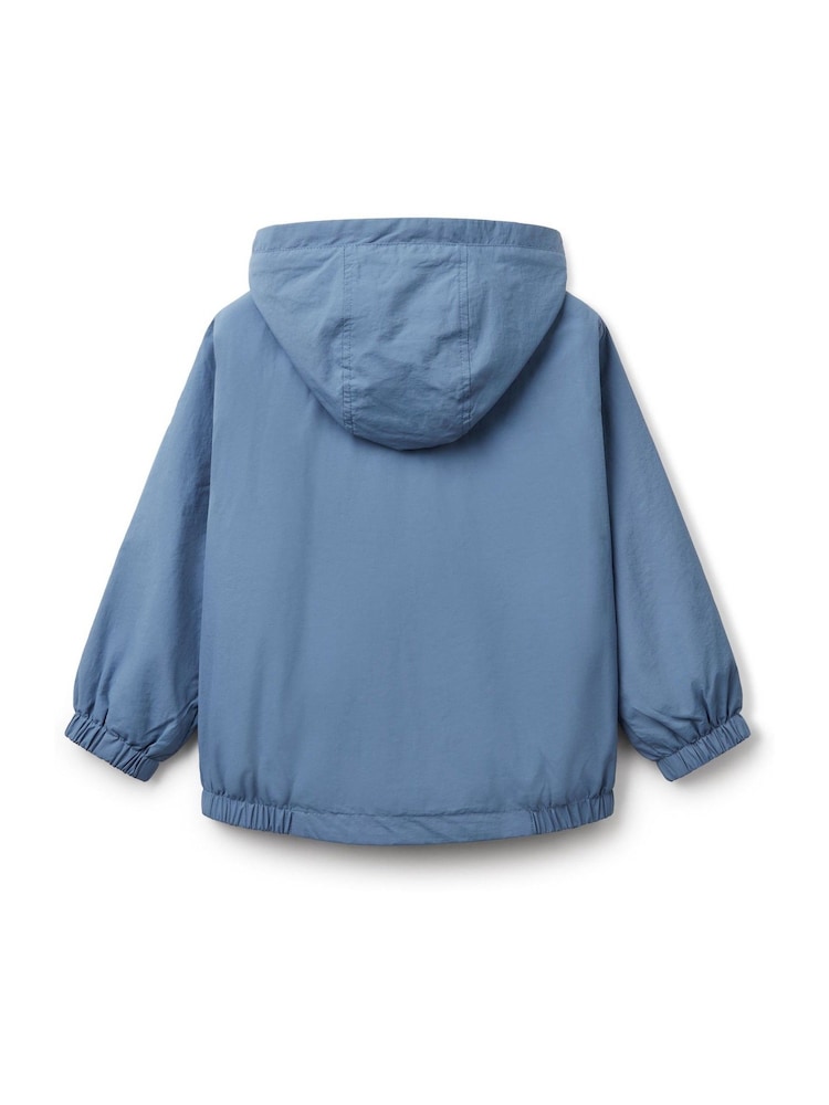 Benetton Boys Blue Zip Hoodie - Image 2 of 3