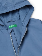 Benetton Boys Blue Zip Hoodie - Image 3 of 3
