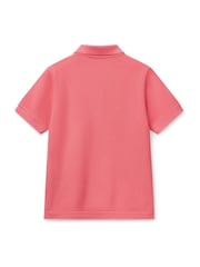 Benetton Boys Pique 100% Cotton Polo Shirt - Image 2 of 4