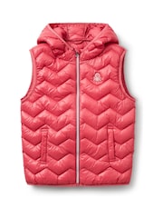 Benetton Girls Pink Quilted Gilet - Image 1 of 3