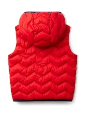 Rood - Benetton Younger Boys Puffer Gilet - Image 2 of 3